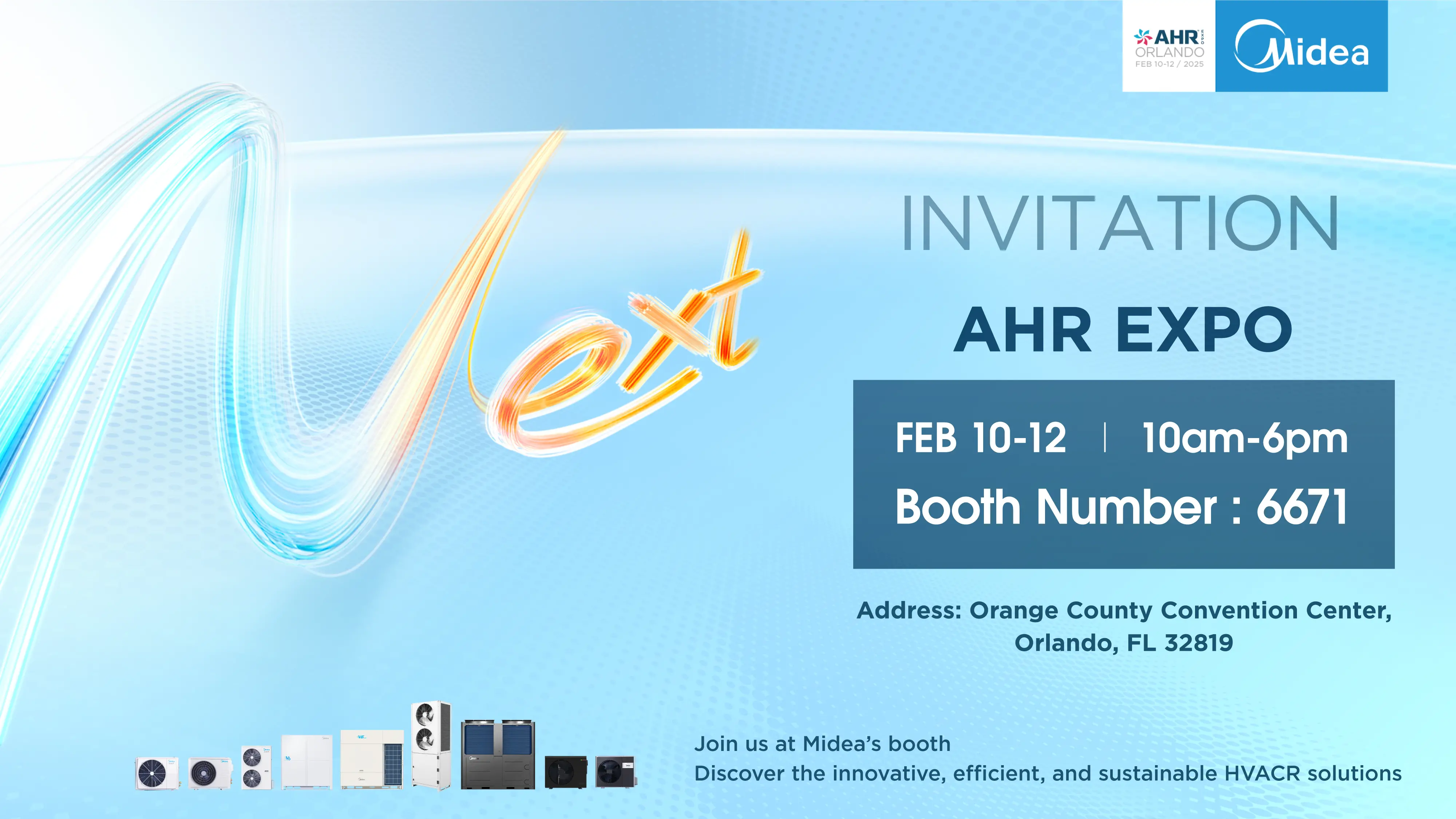 Join Midea Building Technologies at AHR Expo 2025!
